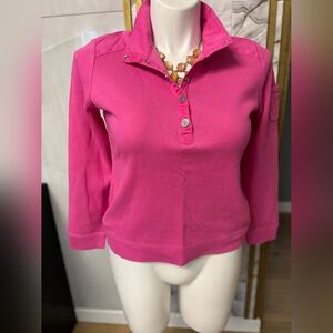 Women's Pink Button-Up Top